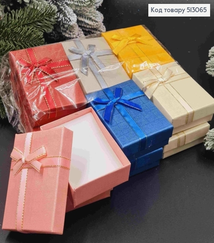 Коробка подарочная с бантиком в ассорт., 7*9*3см 513065 фото 1