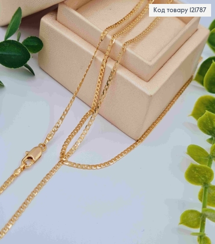 Цепочка ПАНЦИРНОЕ ПЛЕТЕНИЕ, ширина 2мм, длина 70см, Xuping 18K 121787 фото 1