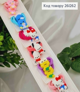 Набор детских резинок, С яркими Зверятками, 10 шт/наб. 261262 фото