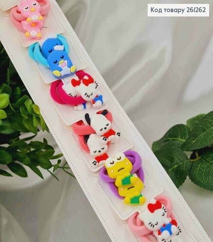 Набор детских резинок, С яркими Зверятками, 10 шт/наб. 261262 фото 1
