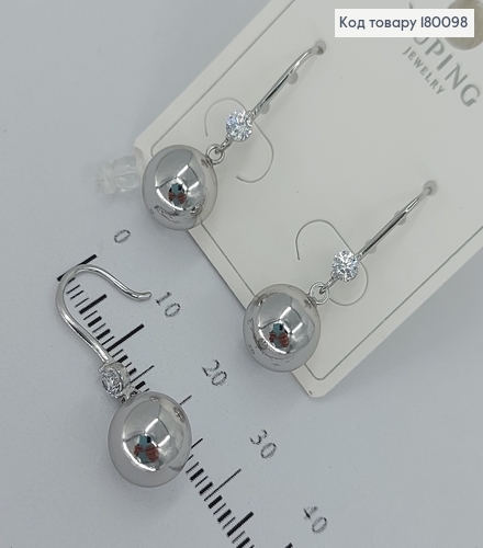 Серьги  Подвески с кулями медицинское золото Xuping 180098 фото 1