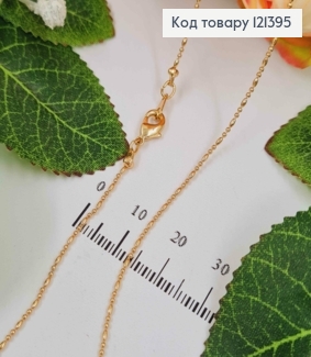 Цепочка тоненькая плетение с шариками, 1мм, длина 40см, Xuping 18К 121395 фото