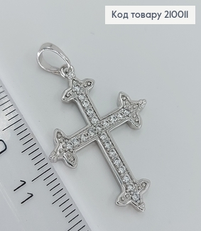 Крестик с камнями 2,5*2см 210011 фото