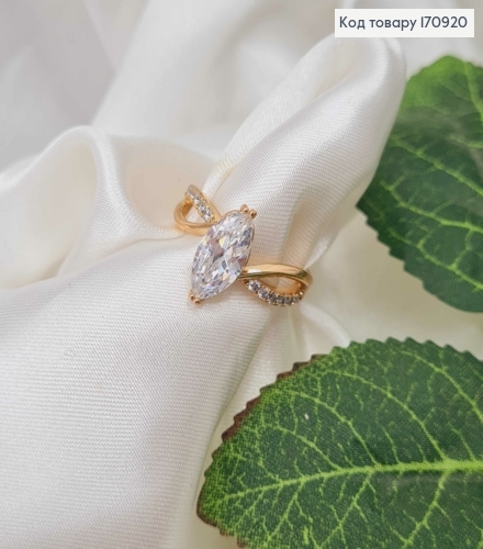 Кольцо, "Бесконечная Глубокость", в камнях, Xuping 18К 170920 фото 2