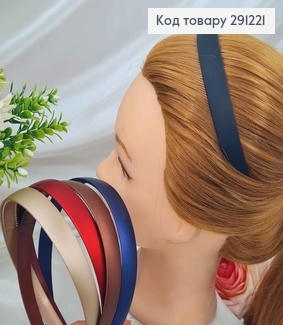 Обруч пластик матовий, шир. 1,5см, кольори в асорт. 291221 фото