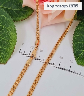 Цепочка 3,5мм, длина 50см, плетение ПАНЦИРНОЕ, Xuping 18K 121315 фото