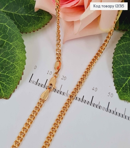 Цепочка 3,5мм, длина 50см, плетение ПАНЦИРНОЕ, Xuping 18K 121315 фото 1