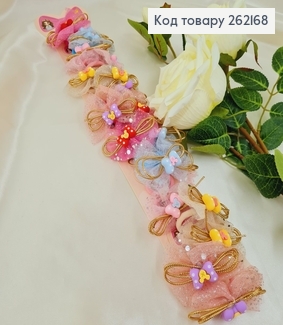 Резинка детская Бантик  блеск  цветная 20 шт/уп 262168 фото