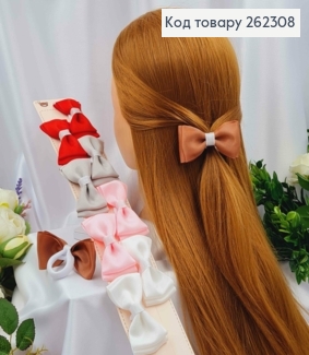 Набор резинок (10шт) БАНТИК репс 4см, размер 8*4см, в ассортименте, УКРАИНА 262308 фото