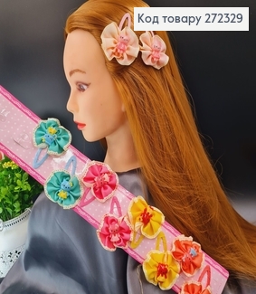 Заколка ток так детская со цветочком Китти в асс. . 272329 фото