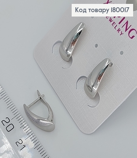 Серьги пластинки 180017 фото