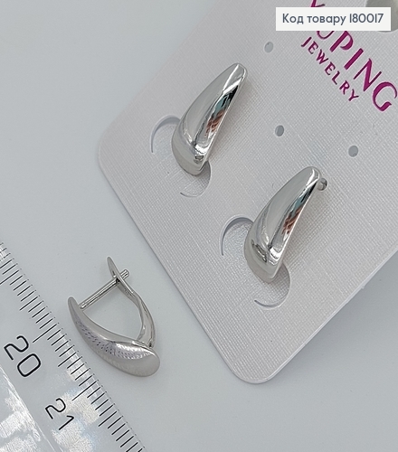 Серьги пластинки 180017 фото 1