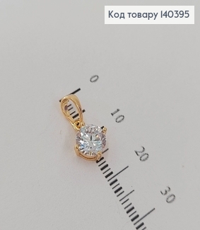 Кулон с камнем 0,8 см медицинское золото Xuping 140395 фото
