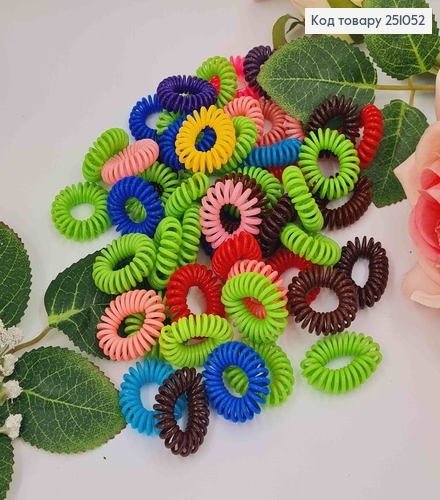 Резинка пружинка 2,5см, цвета в асортименте. 251052 фото 1