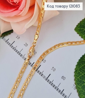 Цепочка, якорное плетение 3мм, длина 55см Xuping 18K 121083 фото