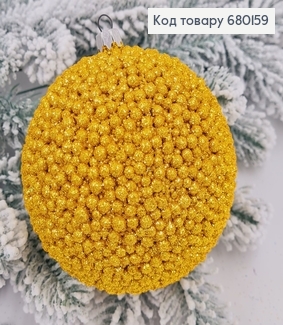 Іграшка куля 80мм Декор ЗОЛОТО, Україна 680159 фото