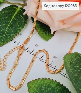 Цепочка пластинки 2мм, длина 45+5см, Xuping 18К 120983 фото