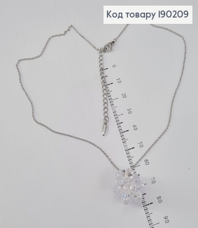 Підвіска Кришталевий камінь 40+5см  родіроване    Xuping  190209 фото