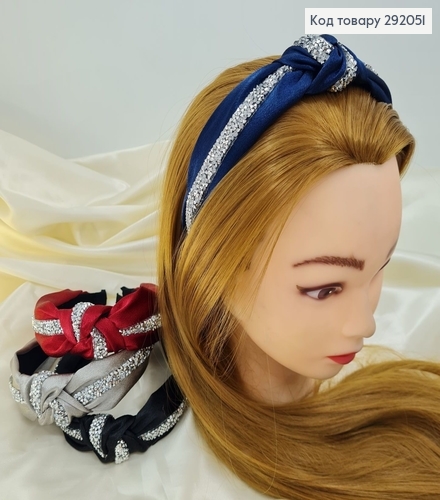 Обруч чалма велюр со стиклярусом в асс. 292051 фото 1