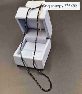 Бижутерия на шею из Стекляруса, 37+4см, Черного цвета 236492-1 фото