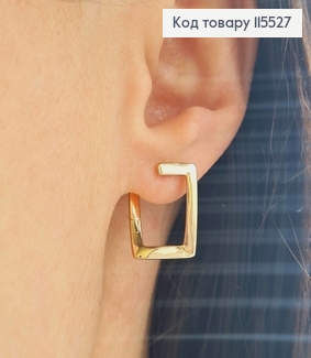 Серьги "Геометрия", 1,8см, англ. зам. Xuping 18K 115527 фото