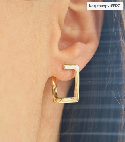 Серьги "Геометрия", 1,8см, англ. зам. Xuping 18K 115527 фото 1