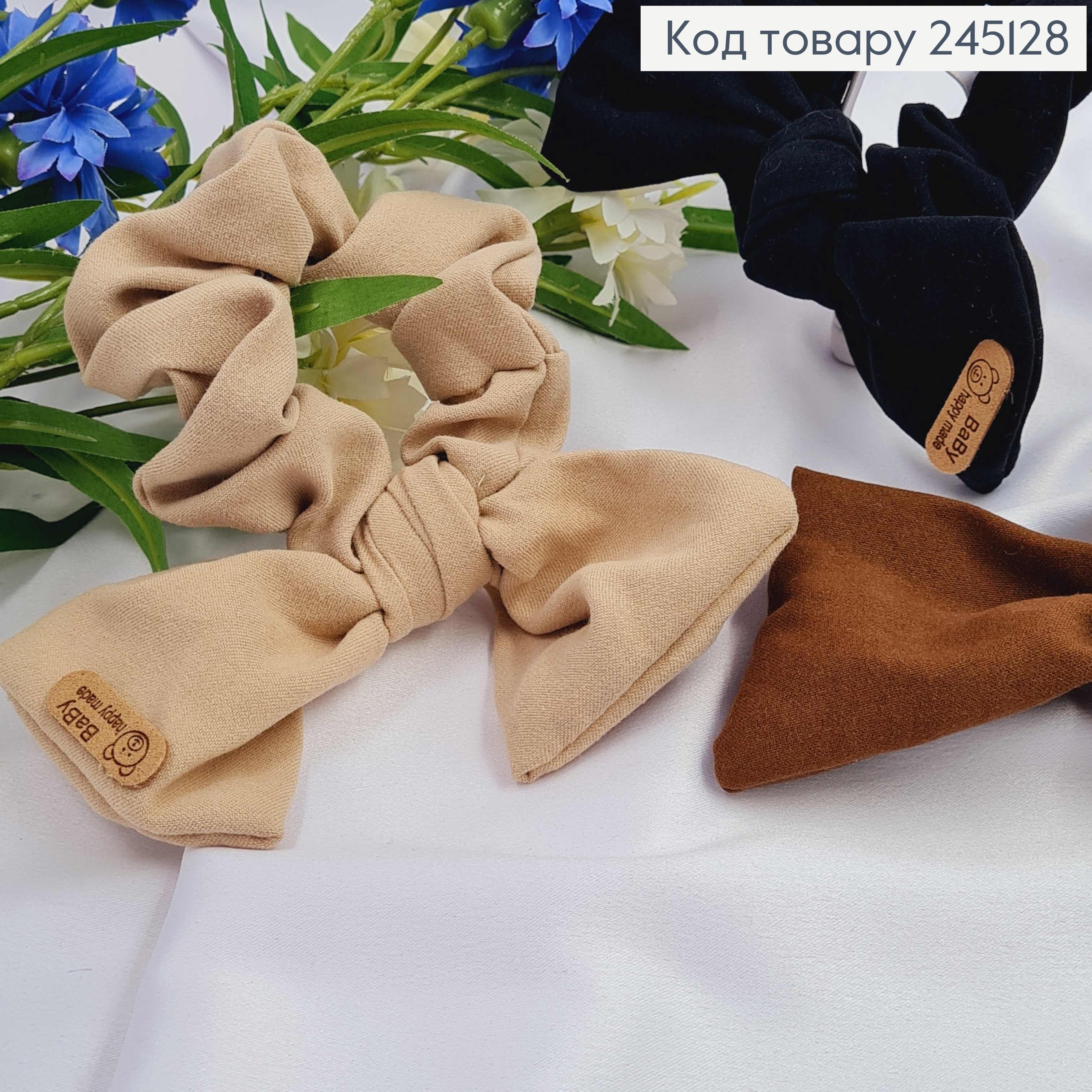 Резинка жатка с бантиком, 9*14см, цвета в ассортименте. 245128 фото 1