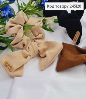 Резинка жатка с бантиком, 9*14см, цвета в ассортименте. 245128 фото
