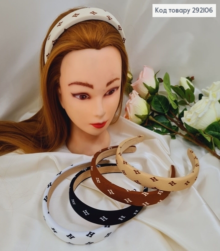 Обруч  пластик тканиний в модний  в ас. 292106 фото 1