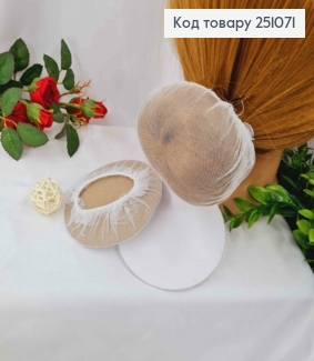 Сеточка-резинка на Гульку, Белого цвета (белая сетка) 251071 фото