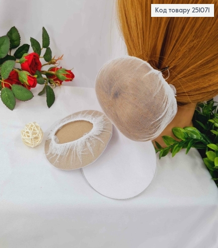 Сеточка-резинка на Гульку, Белого цвета (белая сетка) 251071 фото 1