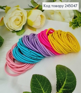 Резинка шнурок ярко цветная 100 шт/уп. цена по уп. 245047 фото