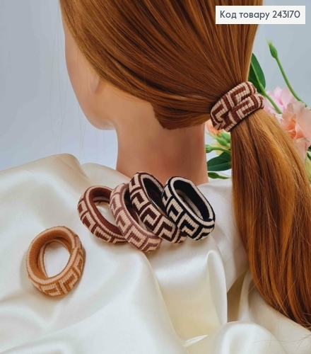 Резинка туга, з принтом Версаче, 5см, кольори в асорт. 243170 фото 1