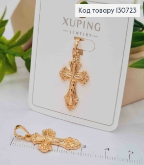 Крестик с распятием, размер 2,5*1,5см, Xuping 18K 130723 фото