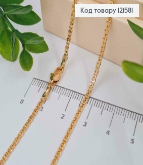 Цепочка плетения Кофейное зернышко, ширина 2мм, длина 44см, Xuping 18K 121581 фото