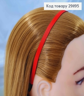 Обруч (заготовка) металл КРАСНЫЙ обтянутый тканью 0,6см 291195-1 фото