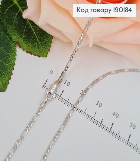Цепочка родированая 2мм. длина 70см, плетение картьє Xuping  190184 фото