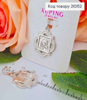 Иконка родованая, с Божьей матерью, 2*2см, Xuping 210152 фото