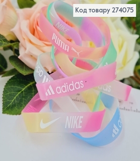 Браслет силиконовый неоновый с надписями в асорт., 50шт.уп. 274075 фото