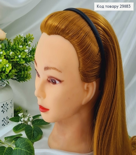 Обруч пластик, черный матовый, 0,5см 291183 фото 1