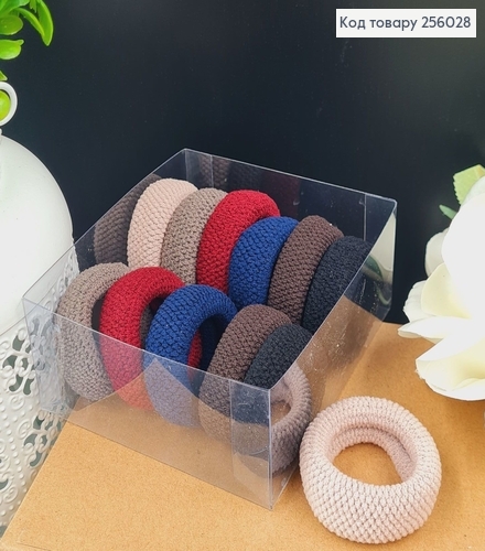 Резинка микрофибра  с принтом тугая 4 см 12 шт / уп. 256028 фото 1