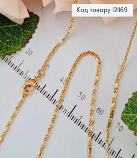 Цепочка 1,5мм, длина 45см, плетение улитка, Xuping 18K 121169 фото