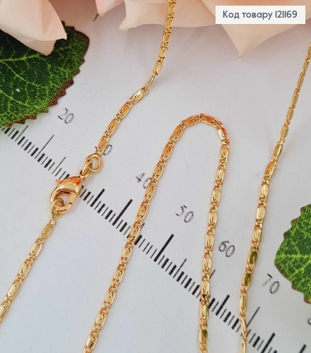 Цепочка 1,5мм, длина 45см, плетение улитка, Xuping 18K 121169 фото 1