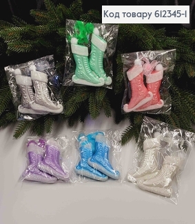 Новогодняя фигура (2шт) КОНЬКИ для фигурного катания, в ассортименте, размер 10*7см, Украина 612345-1 фото