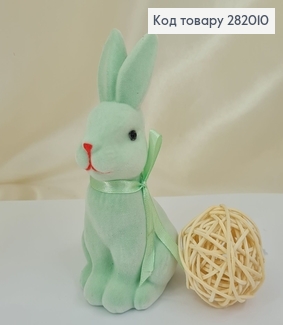 Заяц бархат мятный 6х13,5 см 282010 фото