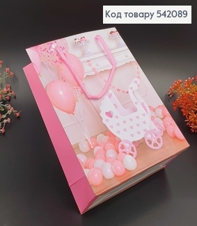 Пакет бумажный "Для Девочки", 18х24х8см 542089 фото