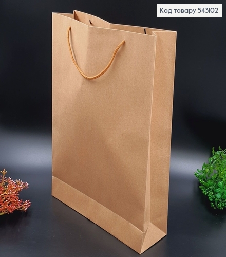 Пакет паперовий великий Крафт 43х31 см 543102 фото 3