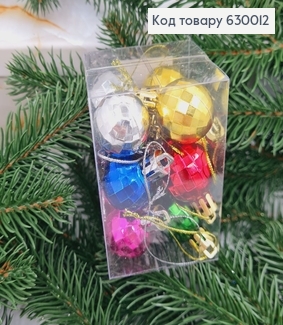 Набор игрушек 30 мм цветных Китай 12 шт.коробка 630012 фото