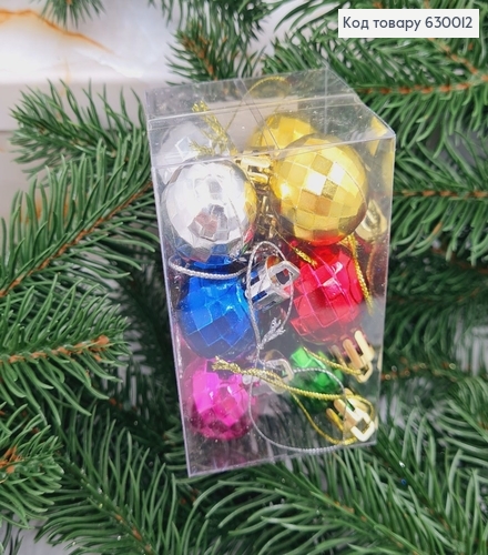Набор игрушек 30 мм цветных Китай 12 шт.коробка 630012 фото 1