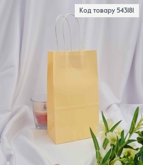 Пакет крафтовый 13*21*8см Бежевый 543181 фото